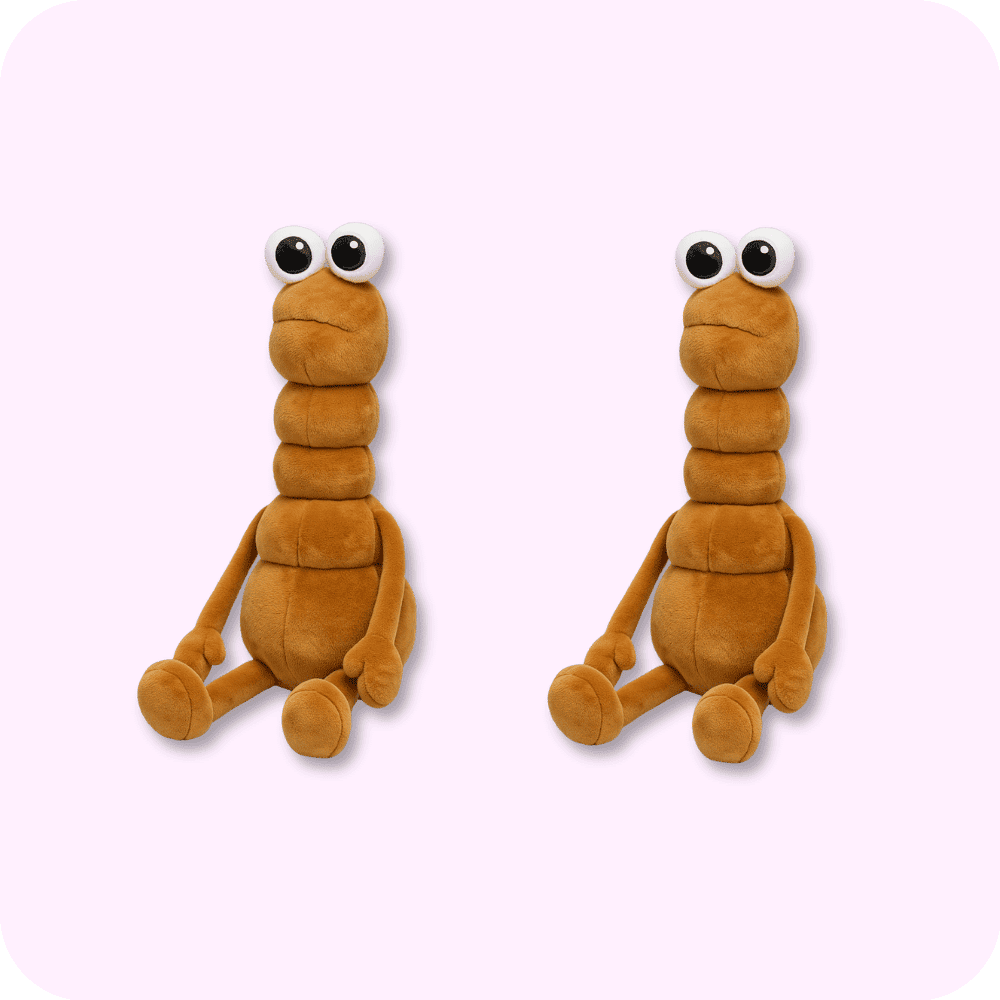 Marcus The Worm Plush 2PCS Marcus The Worm Plush 2PCS