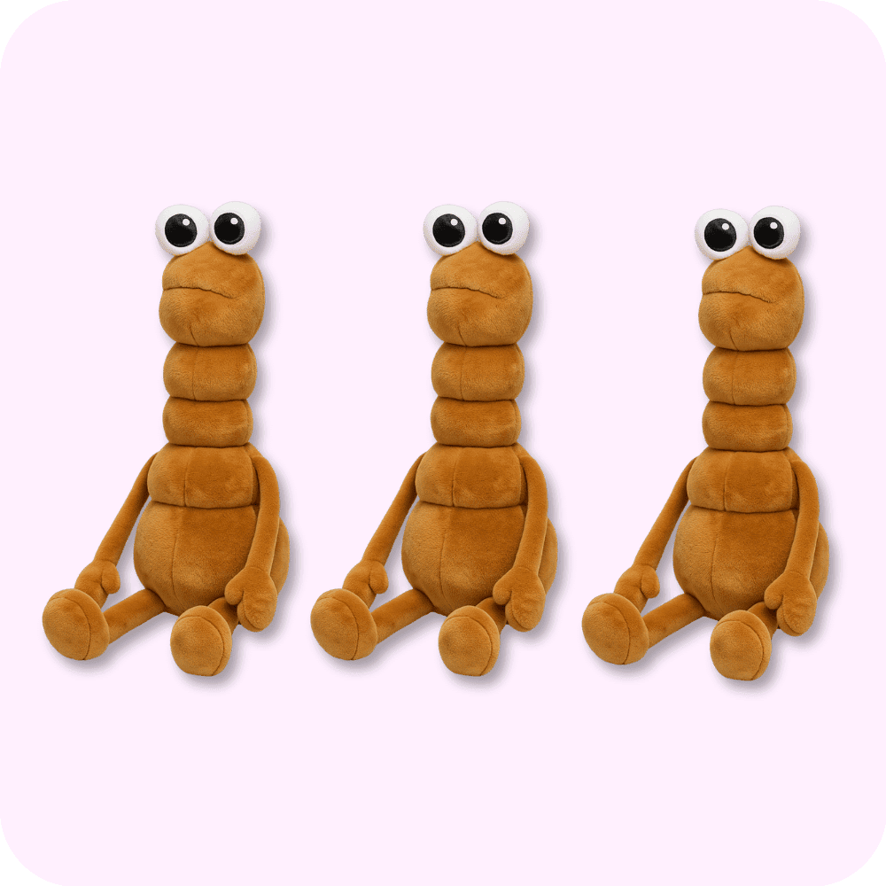 Marcus The Worm Plush 3PCS Marcus The Worm Plush 3PCS