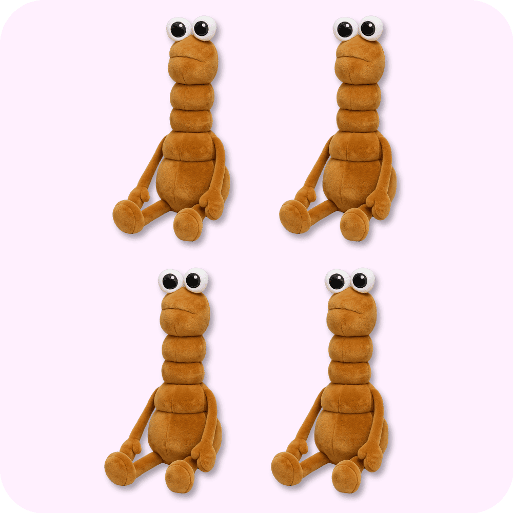Marcus The Worm Plush 4PCS Marcus The Worm Plush 4PCS